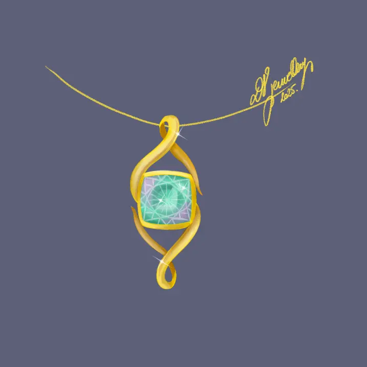 croquis d'un pendentif